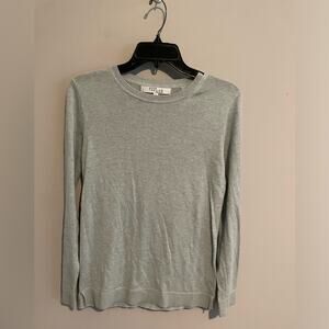 The Line Womens Small light blue Balbina Crew‎ Neck Sweater Cotton Silk Nylon